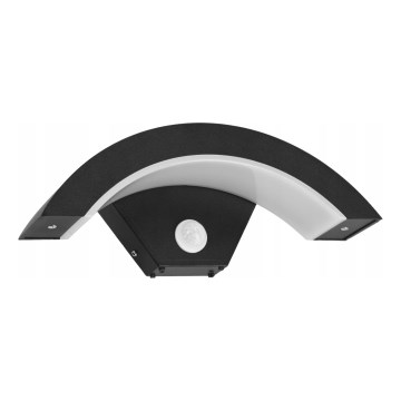 LED-ulkoseinävalaisin liiketunnistimella LED/10W/230V IP54 musta