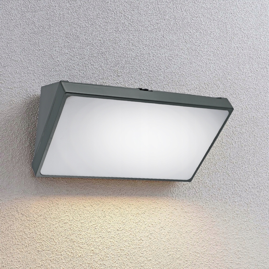 LED-ulkovalaisin liiketunnistimella LED/20W/230V IP65 harmaa