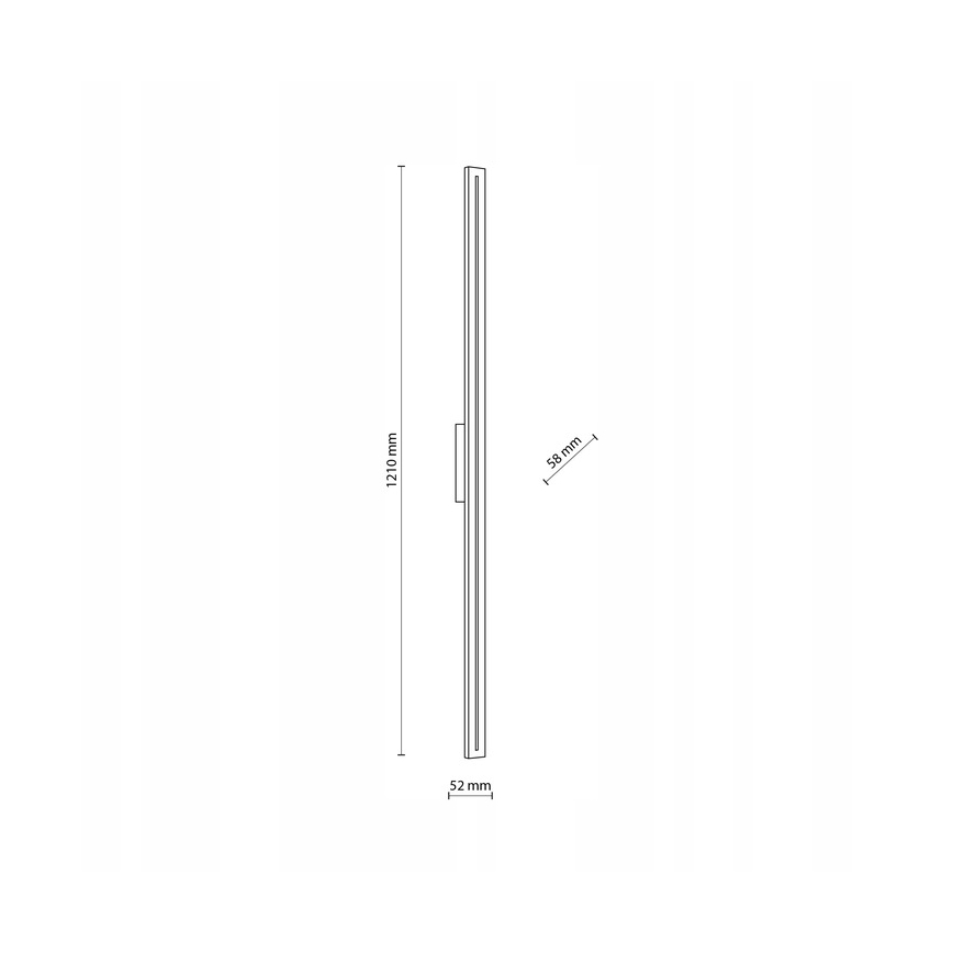 LED-ulkoseinävalaisin LINEA LED/30W/230V IP65 121 cm antrasiitti