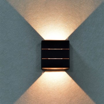 LED-ulkoseinävalaisin LUXLINE 6W/230V 3000K IP54 musta