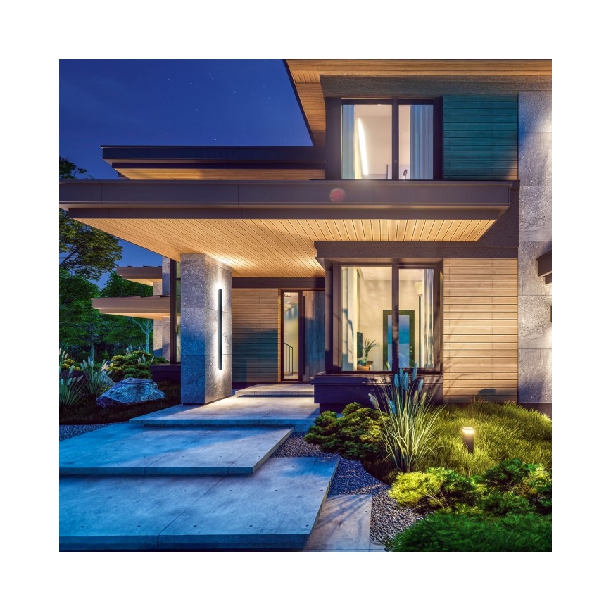 LED-ulkoseinävalaisin MIRANA LED/25W/230V 4000K IP44 120 cm musta