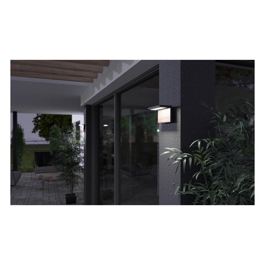 LED-ulkoseinävalaisin NATURA LED/12W/230V 4000K IP65 ruskea/antrasiitti