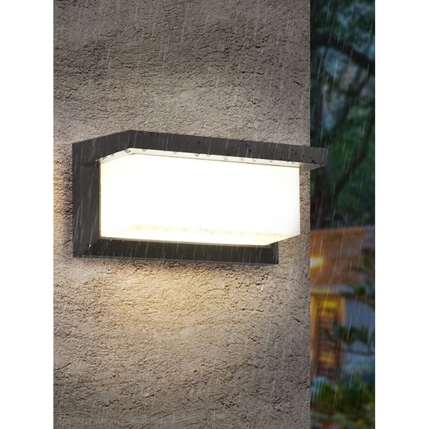 LED-ulkoseinävalaisin NEELY 1xE27/9W/230V 3000K IP54 antrasiitti