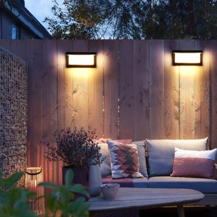 LED-ulkoseinävalaisin NEELY 1xE27/9W/230V 3000K IP54 musta