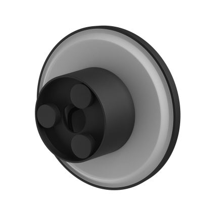 LED-ulkoseinävalaisin PIATTA LED/18W/230V 3000/4000/6000K halkaisija 25 cm IP44 musta