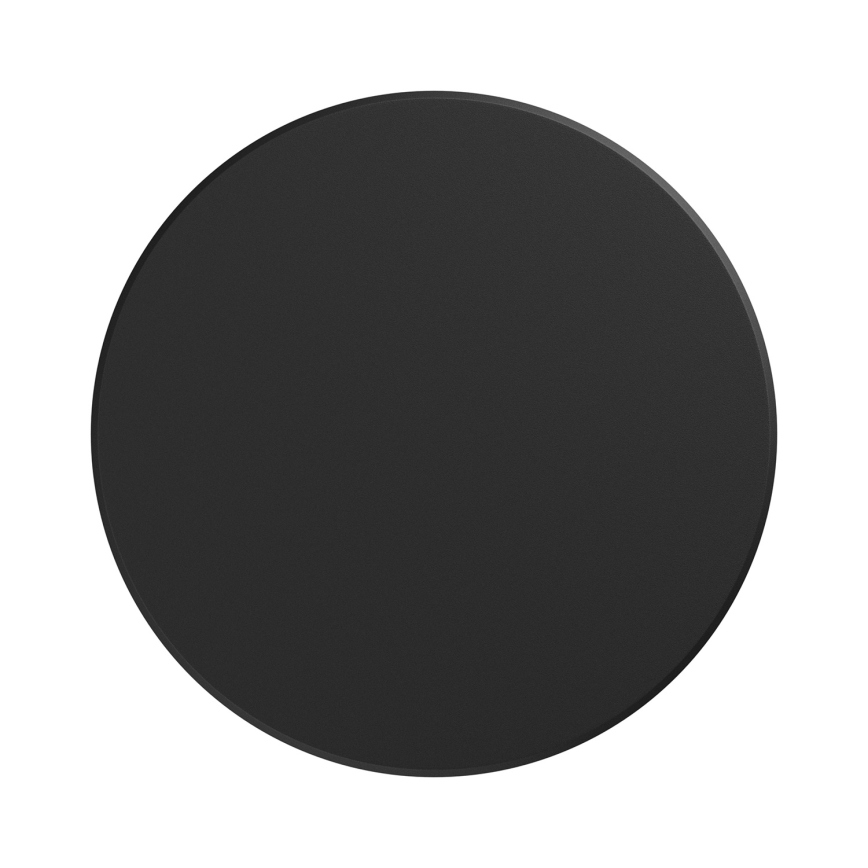 LED Ulkoseinävalaisin PIATTA LED/9W/230V 3000/4000/6000K Ø 12 cm IP44 musta