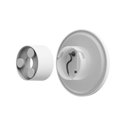 LED-ulkoseinävalaisin PIATTA LED/9W/230V 3000/4000/6000K halkaisija 12 cm IP44 valkoinen