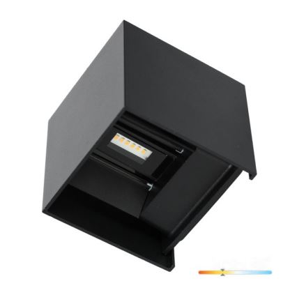 LED-ulkoseinävalaisin QUERK 2xLED/3W/230V 3000K IP54 musta