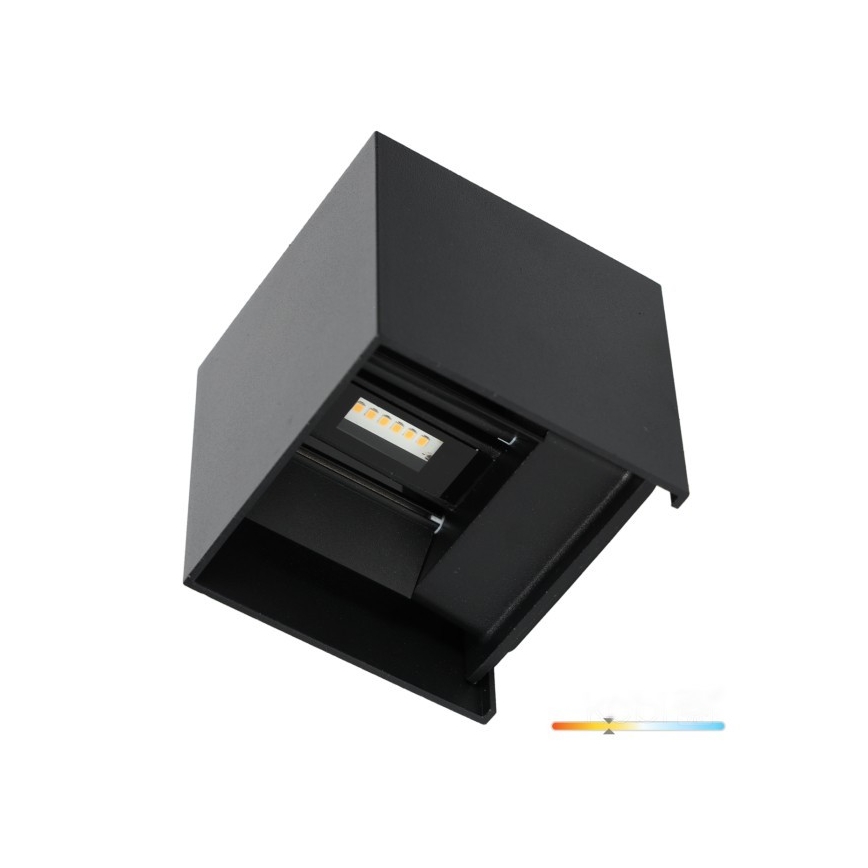 LED-ulkoseinävalaisin QUERK 2xLED/3W/230V 3000K IP54 musta