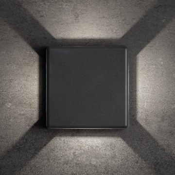 LED-ulkoseinävalaisin REFAZI LED/6W/230V IP54 antrasiitti