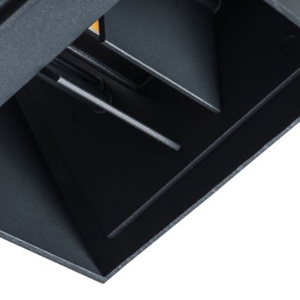 LED-ulkoseinävalaisin REKA LED/7W/230V IP54 antrasiitti