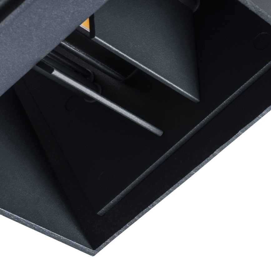 LED-ulkoseinävalaisin REKA LED/7W/230V IP54 antrasiitti