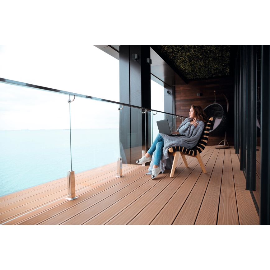 LED-ulkoseinävalaisin REKA LED/7W/230V IP54 antrasiitti