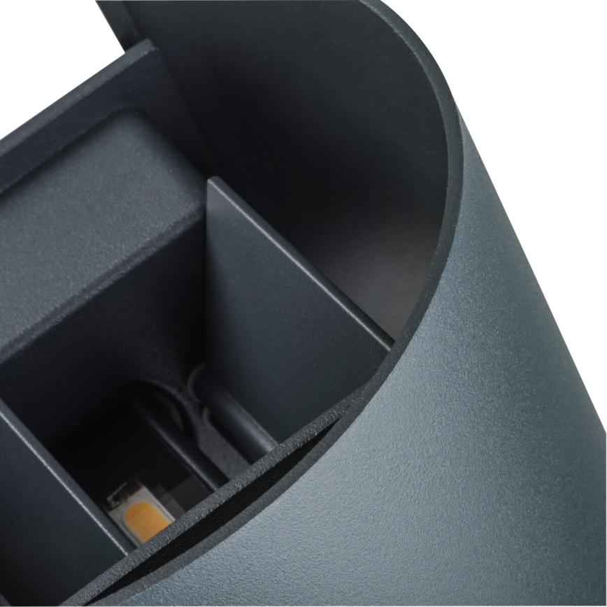 LED-ulkoseinävalaisin REKA LED/7W/230V IP54 antrasiitti