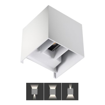 LED-ulkoseinävalaisin REKA LED/7W/230V IP54 valkoinen