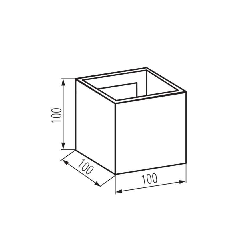 LED-ulkoseinävalaisin REKA LED/7W/230V IP54 valkoinen