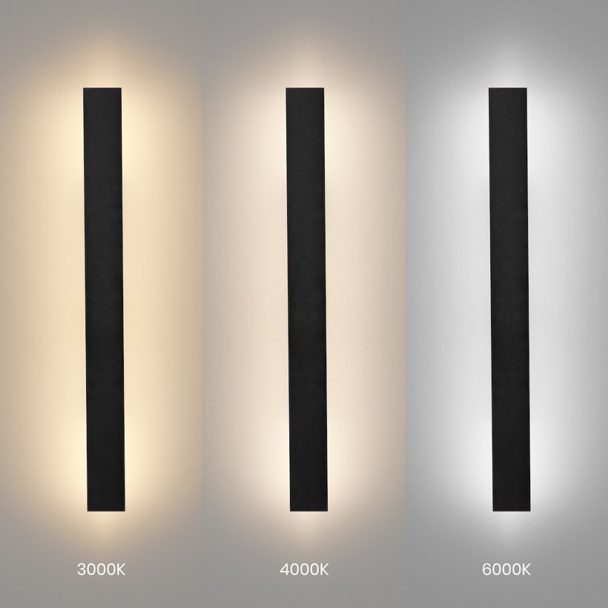 LED-ulkoseinävalaisin WOW LED/11W/230V 3000/4000/6000K 60 cm IP54 musta