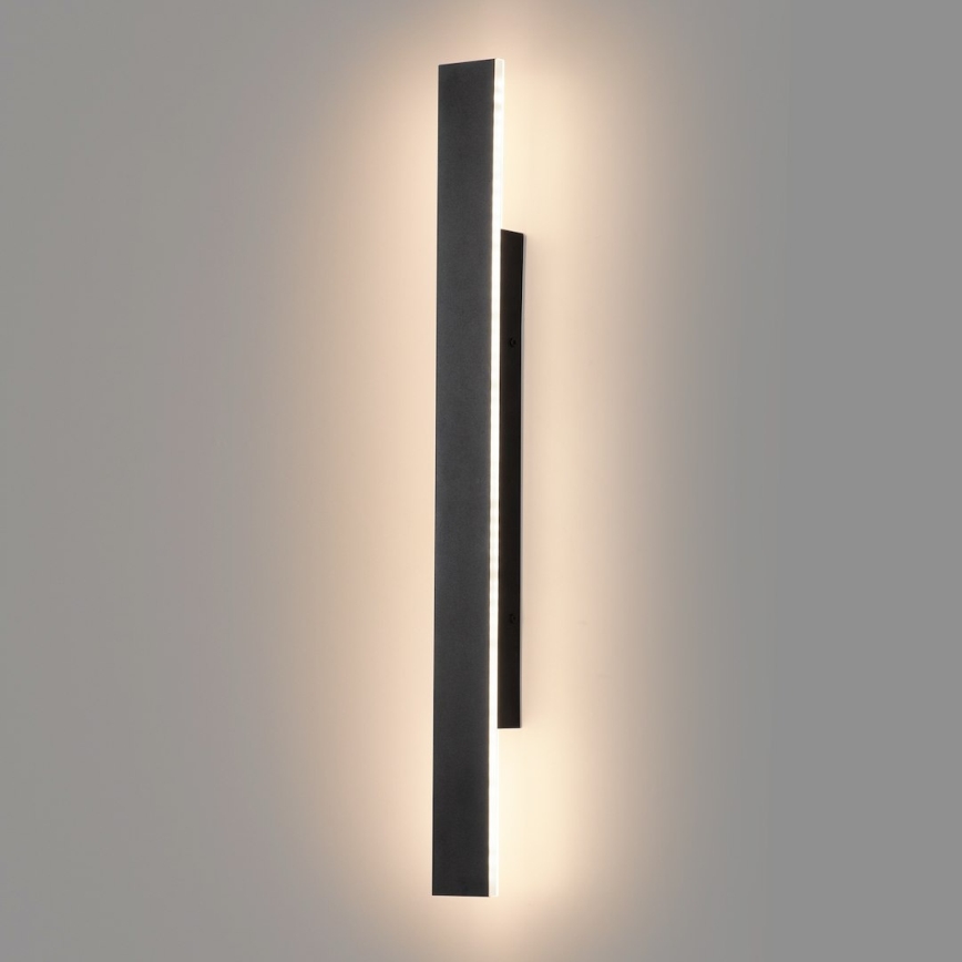 LED-ulkoseinävalaisin WOW LED/11W/230V 3000/4000/6000K 60 cm IP54 musta