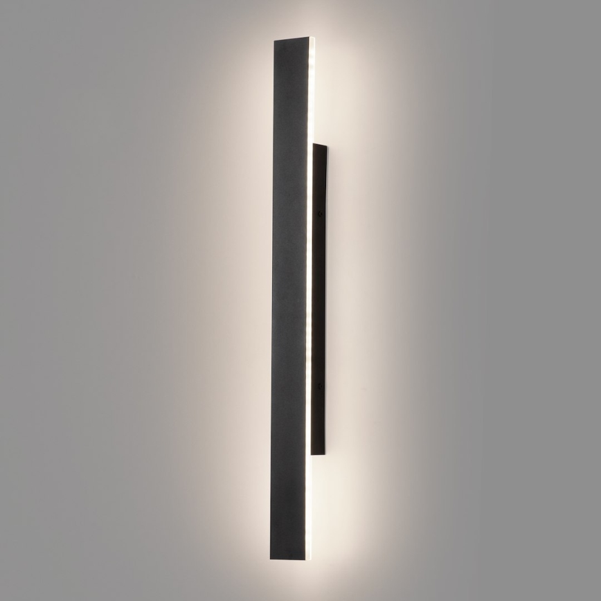 LED-ulkoseinävalaisin WOW LED/11W/230V 3000/4000/6000K 60 cm IP54 musta