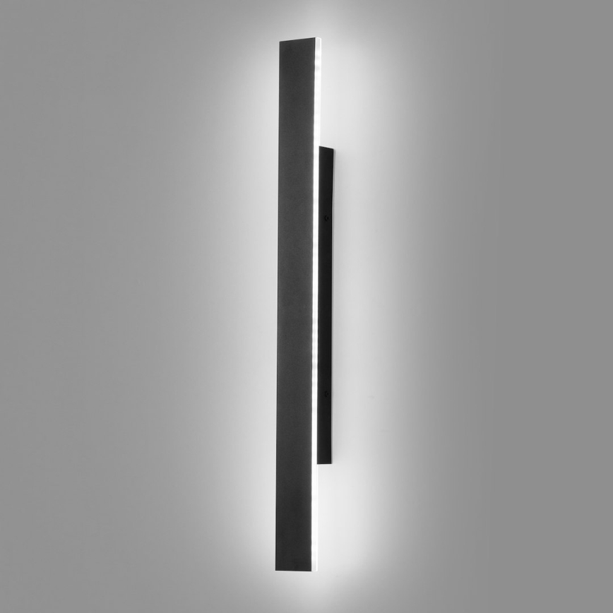 LED-ulkoseinävalaisin WOW LED/11W/230V 3000/4000/6000K 60 cm IP54 musta