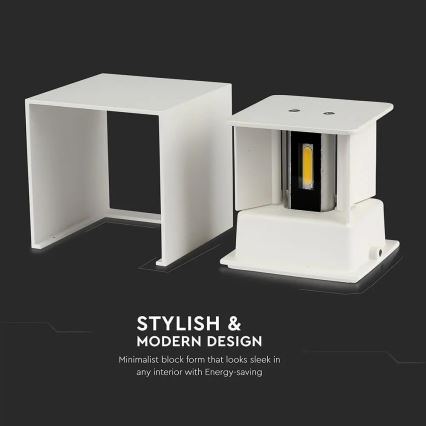 LED Ulkoseinävalo LED/11W/230V 3000K IP65 valkoinen