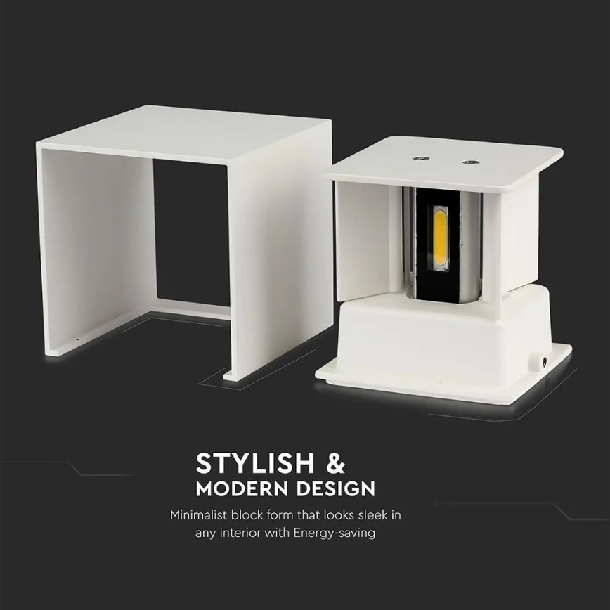 LED Ulkoseinävalo LED/11W/230V 3000K IP65 valkoinen