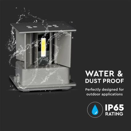 LED Ulkoseinävalo LED/11W/230V 4000K IP65 harmaa