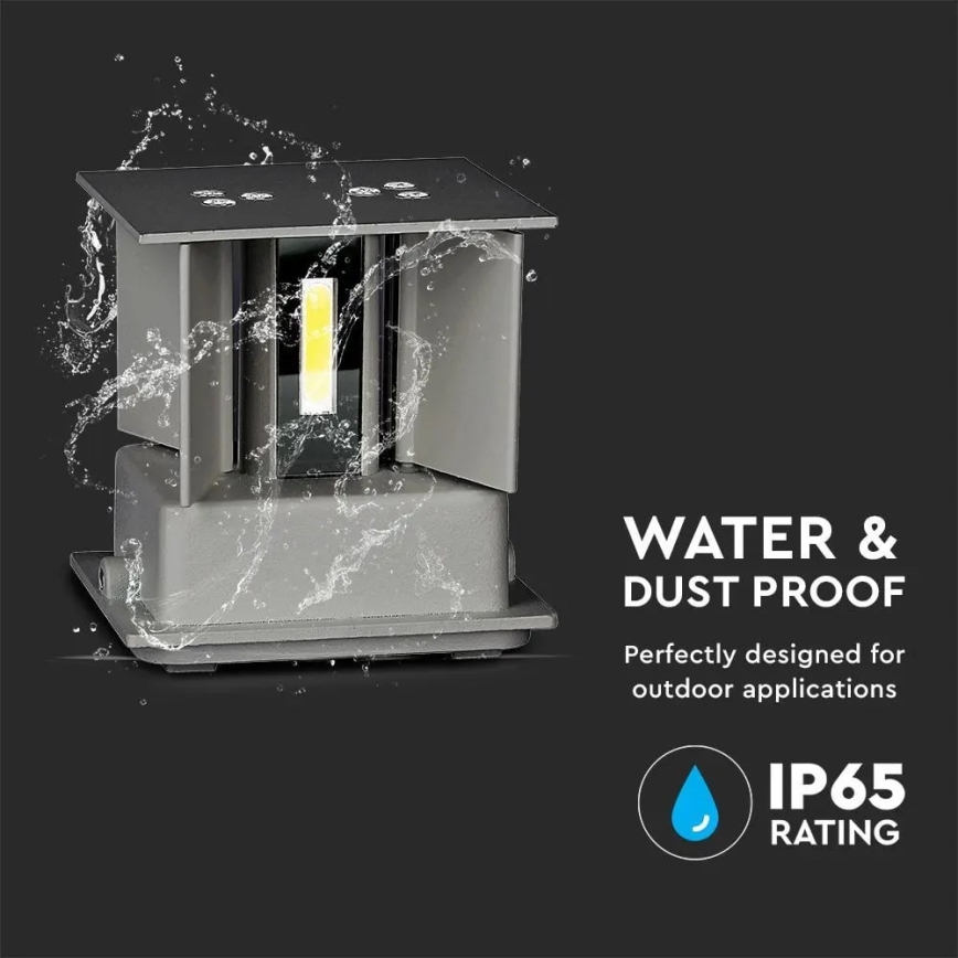 LED Ulkoseinävalo LED/11W/230V 4000K IP65 harmaa