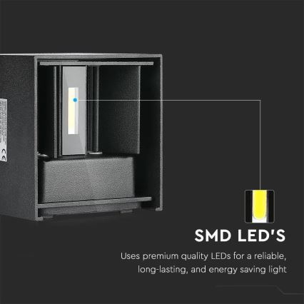 LED Ulkoseinävalo LED/11W/230V 4000K IP65 musta