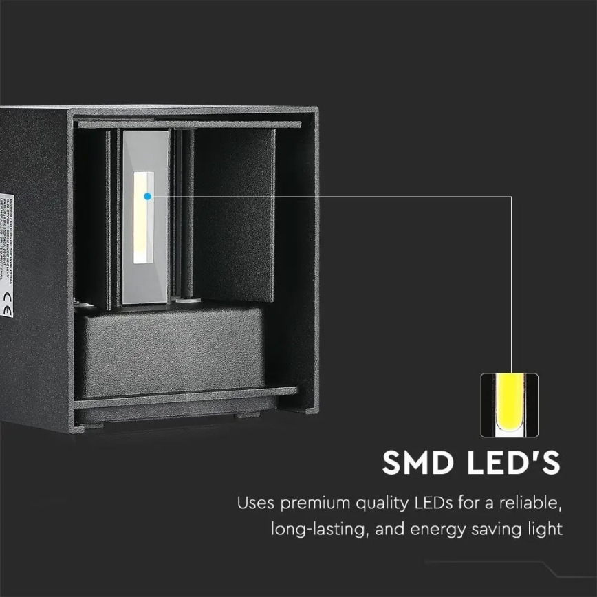 LED Ulkoseinävalo LED/11W/230V 4000K IP65 musta