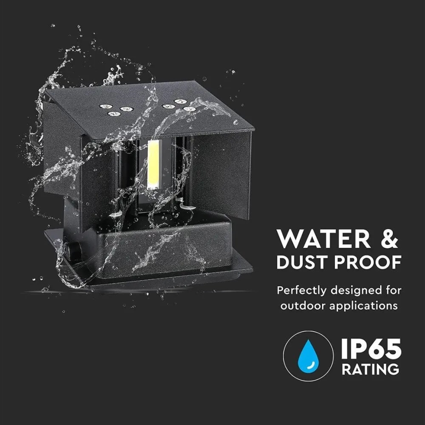 LED Ulkoseinävalo LED/11W/230V 4000K IP65 musta