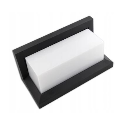 LED Ulkoseinävalo sensorilla LED/12W/230V IP54 musta