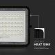 LED Ulkotila himmennettävä aurinko valonheitin LED/15W/3,2V IP65 4000K musta + kauko-ohjaus