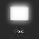 LED Ulkotila himmennettävä aurinko valonheitin LED/15W/3,2V IP65 6400K musta + kauko-ohjaus