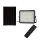 LED Ulkotila himmennettävä aurinko valonheitin LED/15W/3,2V IP65 4000K 12000 mAh musta + kauko-ohjaus