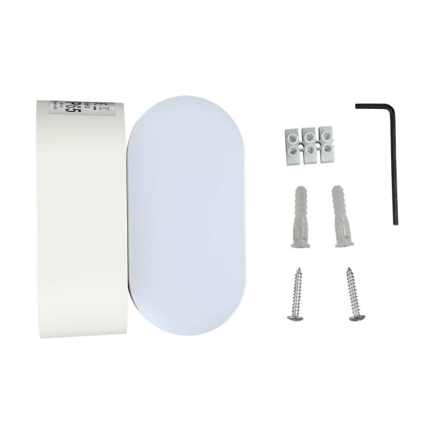 LED Ulkotila joustava seinävalaisin LED/5W/230V 3000K IP65 valkoinen