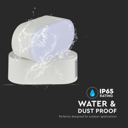 LED Ulkotila joustava seinävalaisin LED/5W/230V 4000K IP65 valkoinen