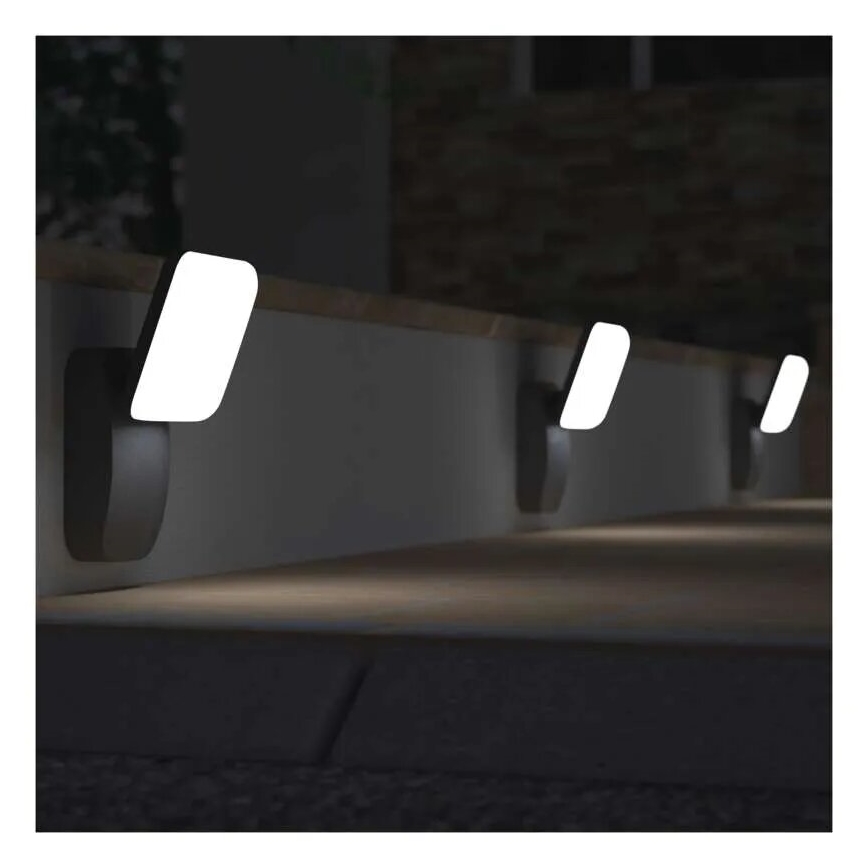 LED Ulkotila joustava seinävalaisin NIKA LED/12,5W/230V IP44