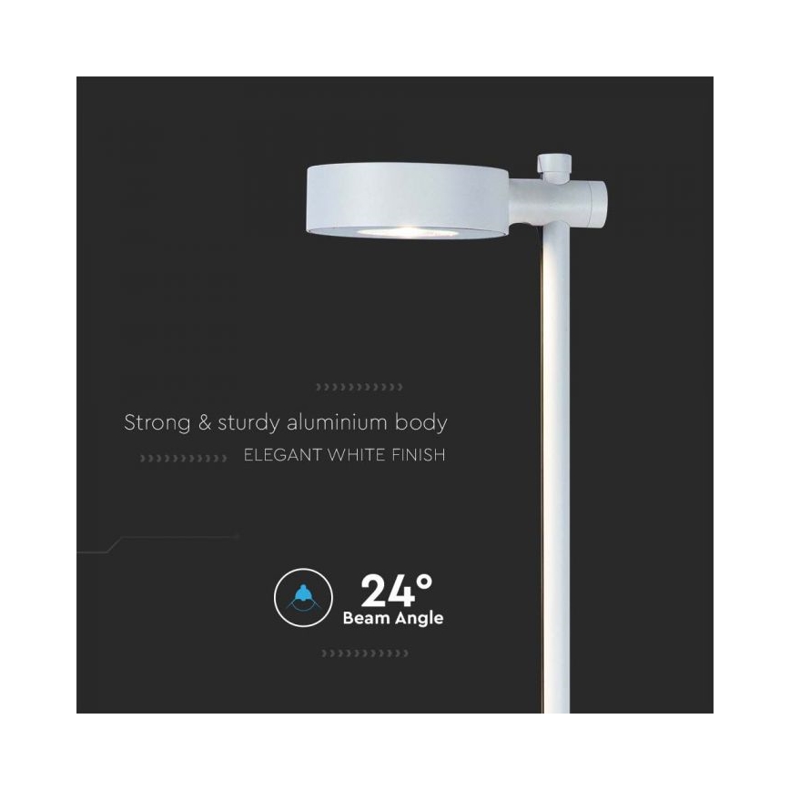 LED-ulkovalaisin, 7 W, 230 V, 3000 K, IP65, valkoinen, 102 cm