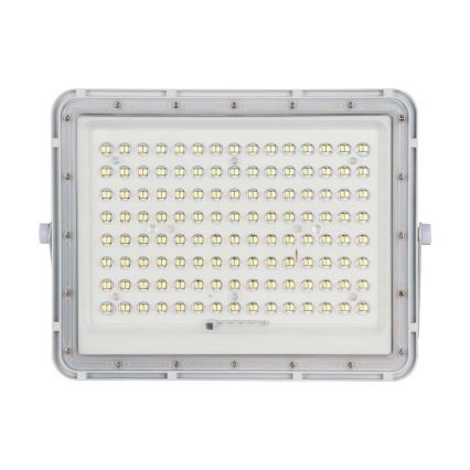 LED Ulkovalaisin aurinkokennolla LED/20W/3,2V 4000K valkoinen IP65 + kaukosäädin
