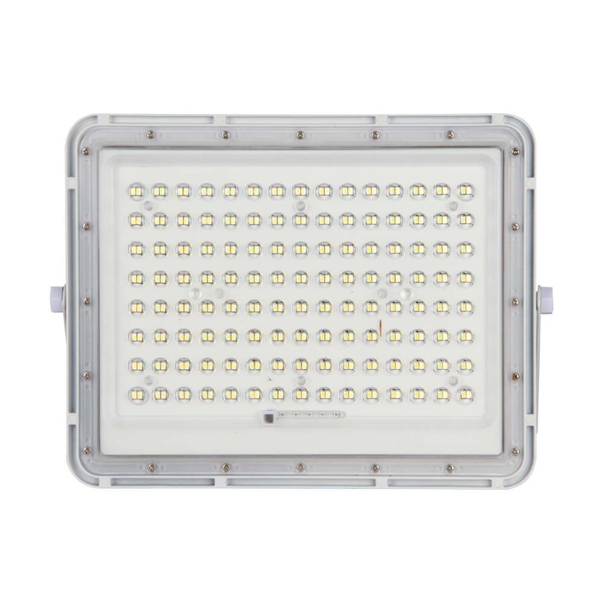 LED Ulkovalaisin aurinkokennolla LED/20W/3,2V 4000K valkoinen IP65 + kaukosäädin