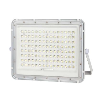 LED Ulkovalaisin aurinkokennolla LED/20W/3,2V 4000K valkoinen IP65 + kaukosäädin