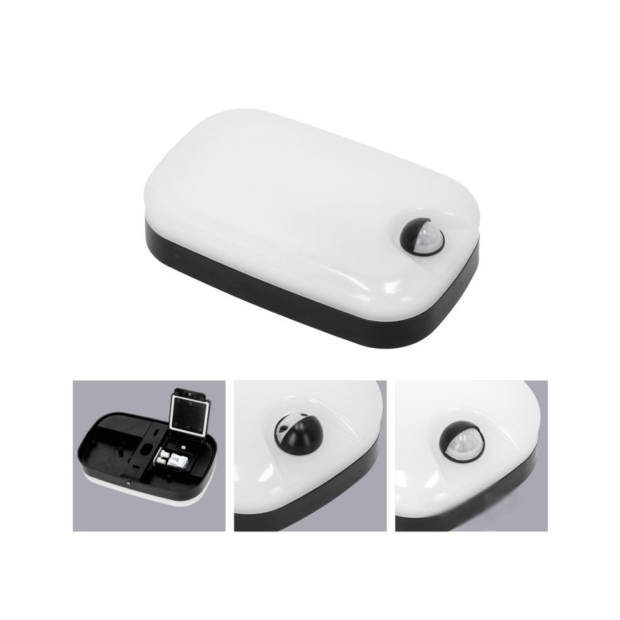 LED Ulkoseinävalaisin liiketunnistimella ja hämäräkytkimellä BAVANO LED/15W/230V 3000/4000/5700K IP54