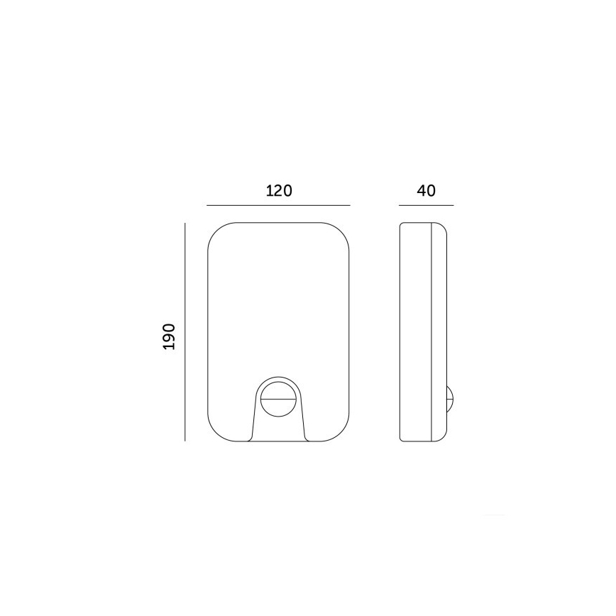 LED Ulkoseinävalaisin liiketunnistimella ja hämäräkytkimellä BAVANO LED/15W/230V 3000/4000/5700K IP54
