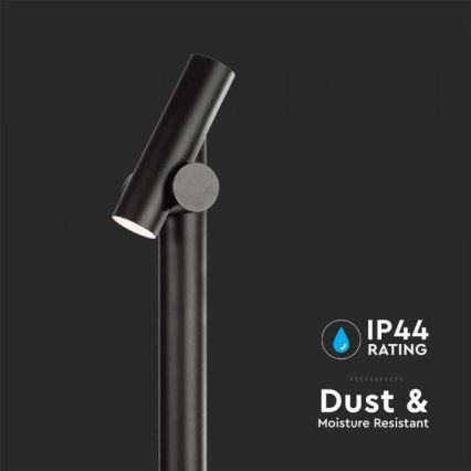 LED Ulkokäyttöön joustava lamppu LED/4W/230V 4000K IP44 100 cm musta