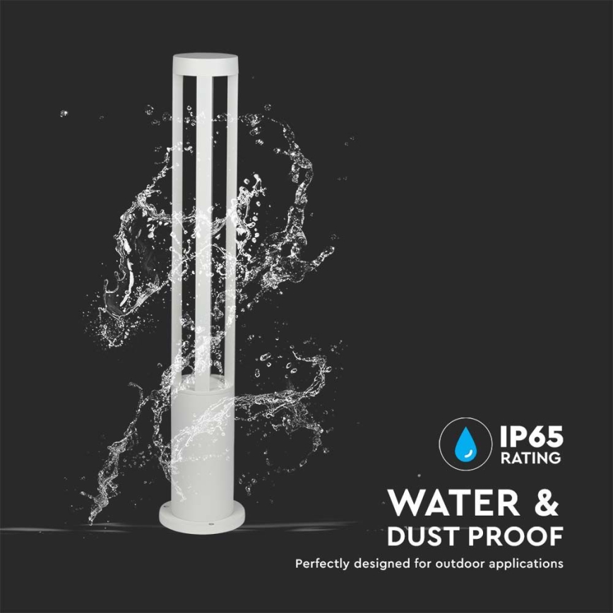 LED Ulkovalaisin LED/10W/230V 80cm 3000K IP65 valkoinen