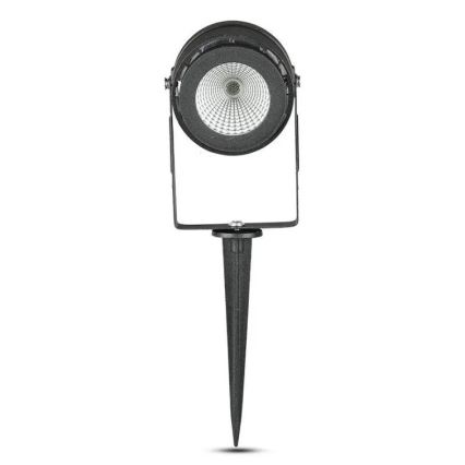 LED Ulkovalaisin LED/12W/230V 3000K musta IP65