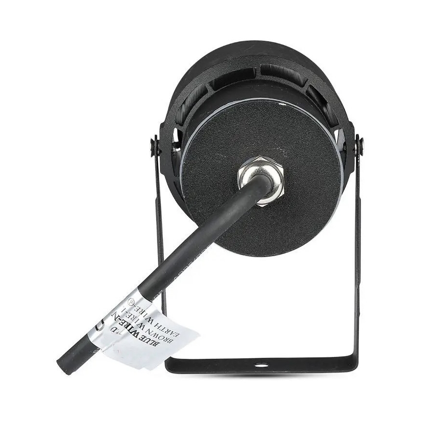 LED Ulkovalaisin LED/12W/230V 3000K musta IP65