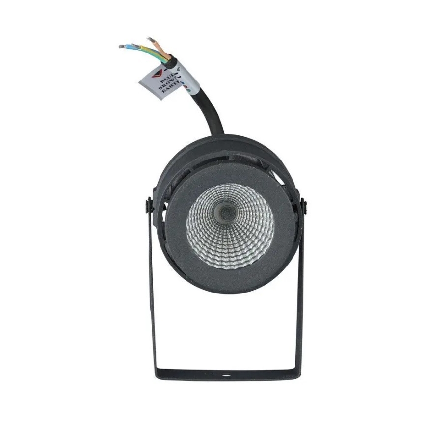 LED Ulkovalaisin LED/12W/230V 4000K antrasiitti IP65