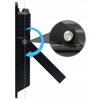 LED-ulkovalaisin LED/150W/230V 4500K IP65 musta